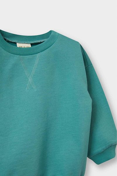 DeFacto Baby Boy Crew Neck Soft Furry Sweatshirt A7433A525Wn