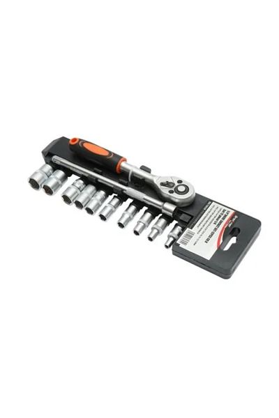 Breckner Germany Socket Wrench Set, 1/4", Reversible Ratchet, Extension, 12 Pieces, Breckner Germany