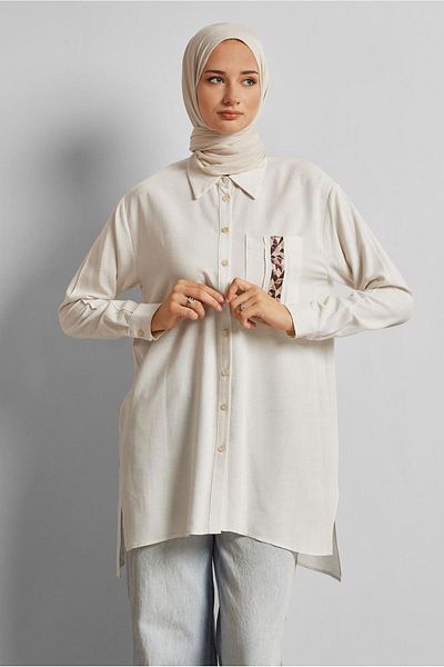 Alvina Viscose Linen Tunic 45646