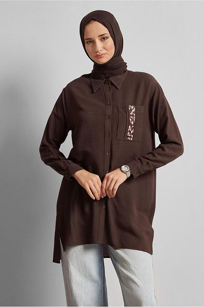 Alvina Viscose Linen Tunic 45646