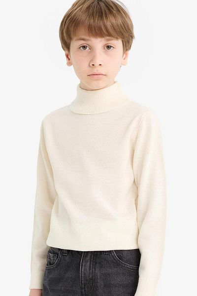 DeFacto Boy's School Half Turtleneck Sweater F3737A825Au