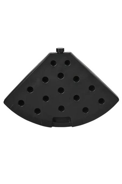 ART Support for Banana-type Umbrella with Articulation, Set of 4 Elements, HDPE, Black, 100 x 8 cm