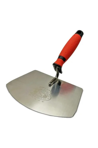 olejnik Mistrie inox, Olejnik, trapez, polorotunda, 160 mm, maner soft, rosu