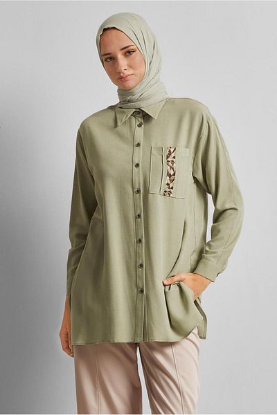 Alvina Viscose Linen Tunic 45646