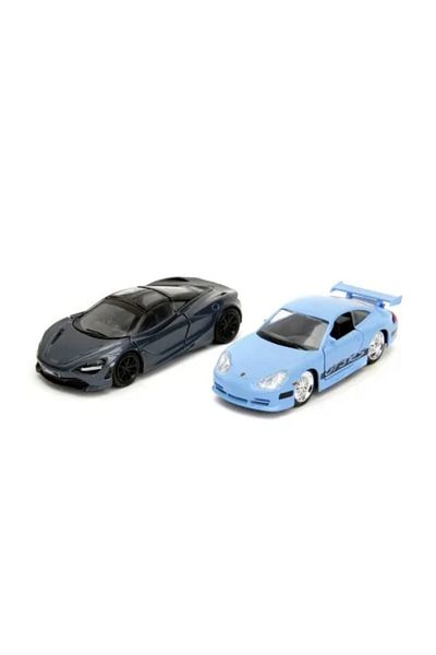 JollyMag JADA FAST AND FURIOUS LEGACY SET 2 METAL CARS PORSCHE 911 GT 3 RS AND MCLAREN 720 S SCALE 1:32