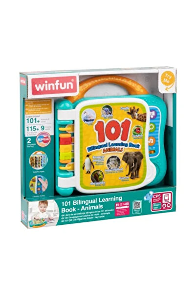 WINFUN Dvojjazyčná interaktivní kniha pro učení zvířat