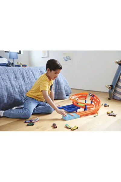 JollyMag Hot Wheels akční sada - dvojitý okruh