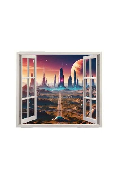 Avex Printed color foil for wall decoration, size 125 x 110 cm, model: VIEW TO HAVEN 03