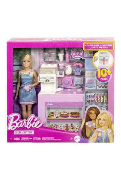 JollyMag BARBIE Doll You Can Be Coffee Shop Playset