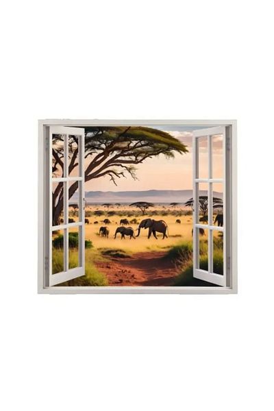 Avex Printed Colored Foil for Home Wall Decor, Dimensions 125 x 110 cm, Model: VIEW TO HAVEN 08