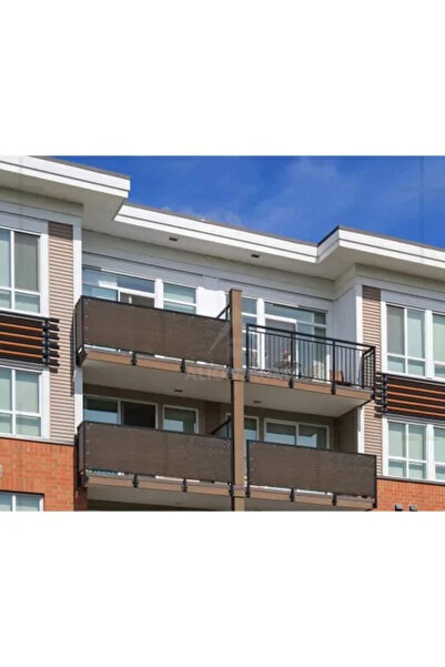 Artool Zástěna na ochranu soukromí na balkon, terasu, plot, odolná vůči UV záření, 800 g/m2, hnědá, černá, 3 x 0,9 m