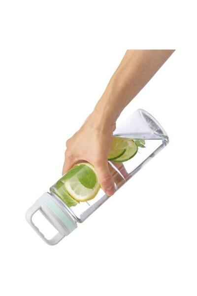 Xavax Water Bottle 181592, 900ml, Leak-proof, Handle, Screw Cap (Transparent)