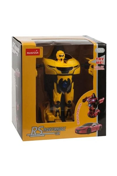 Rastar Convertible Metal Car RS Yellow Scale 1:32