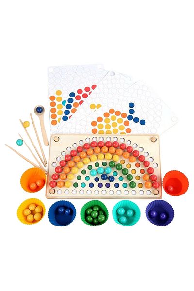 Woody Buddy - Rainbow Clip Beads Set