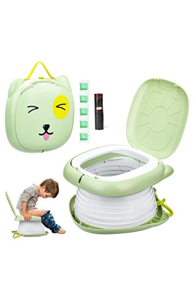 OmniDC Portable Multifunctional Toilet for Children, Green