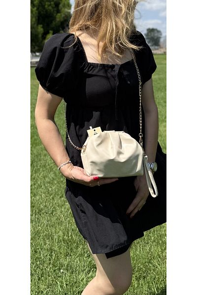 SİNİSA BAG Women's Soft Leather Chain Strap Hand and Shoulder Bag