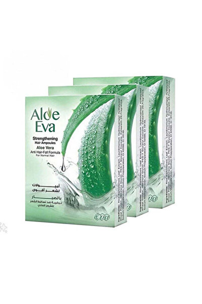 EVA أمبولات الصبار للشعر العادي 15 مل × 4 أمبولات × 3