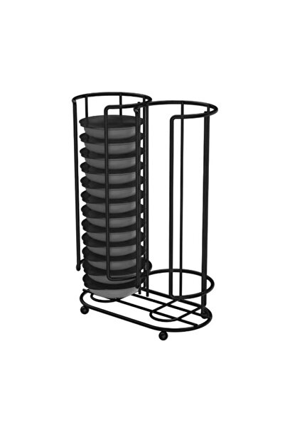 Xavax Suport pentru 26 capsule Barista, compatibil Tassimo, vertical, metalic (negru)