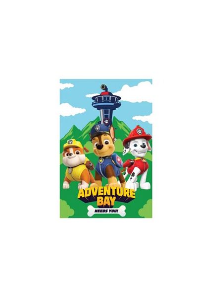 PAW PATROL Blanket, fleece, Paw Patrol - Adventure Bay pattern, multicolor, 100 x 150 cm