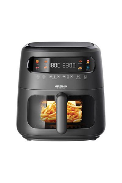 Arshia 8L Multifunctional Air Fryer with Window Basket & Digital Touch – 8-in-1 Cooking Presets