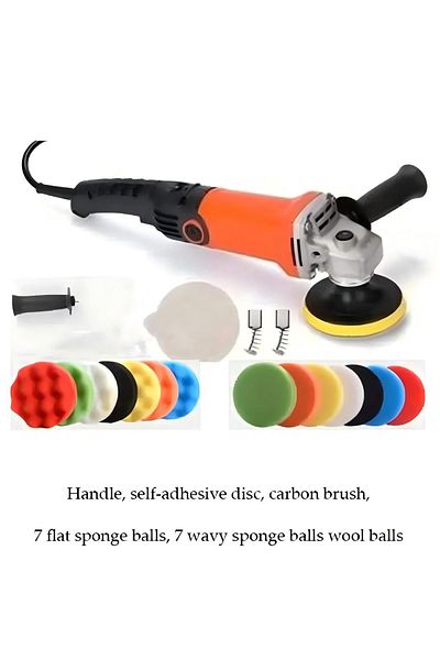 Generic Adjustable Speed Car Electric Polisher Machine Kit - 1200W