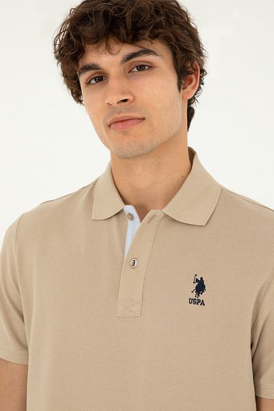 U.S. Polo Assn. Men's Beige Polo Shirt