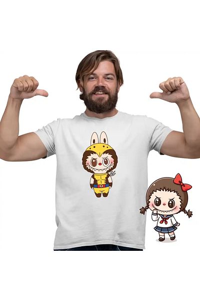 OEM Men's T-Shirt Labubu Wolverine