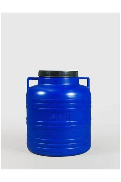 sterk Bidon 60 litri, cu capac prin infiletare si manere, Sterk, Plastic Albastru
