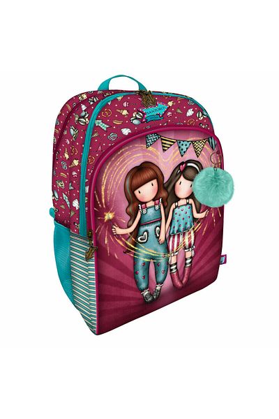 Gorjuss School Bag Fireworks Maroon 34.5 x 43.5 x 22 cm