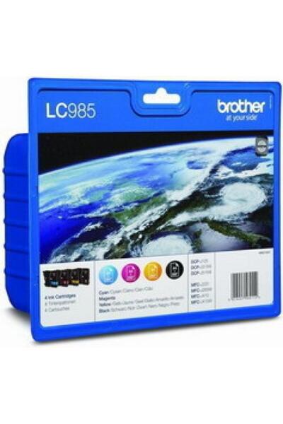 Brother Φυσίγγιο Μελάνης LC985VALBP (1 x LC985BK Μαύρο, 1 x LC985M Ματζέντα, ...