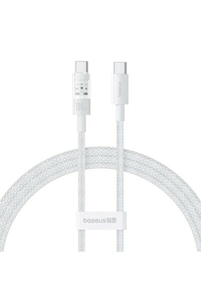 Baseus Cablu de date Gem, Fast Charging, USB Type-C la USB Type-C 100W, 2m, Alb