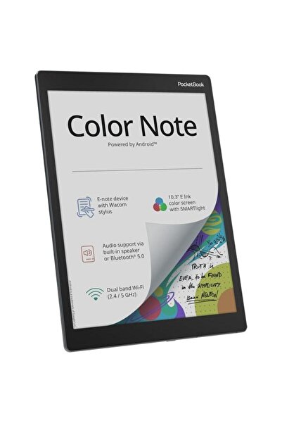 pocketbook Tableta ePaper Color Note, Ecran E Ink Kaleido 3, Procesor Quad Core 1.5 GHz, 4 GB RAM, 3