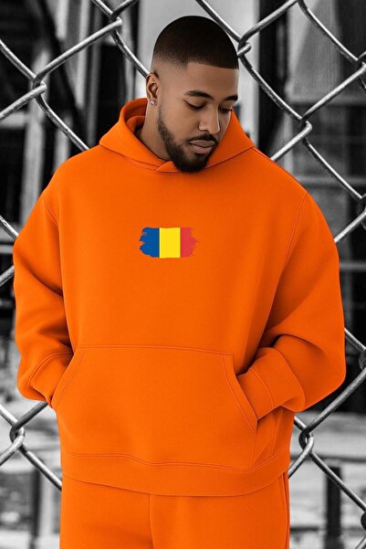 BENROMA 3 Yarn Combed Cotton Romania Printed Oversized Sweatshirt