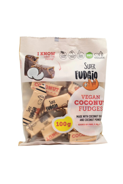 Super Fudgio Karamelové aroma kokos, bio, 100 g,