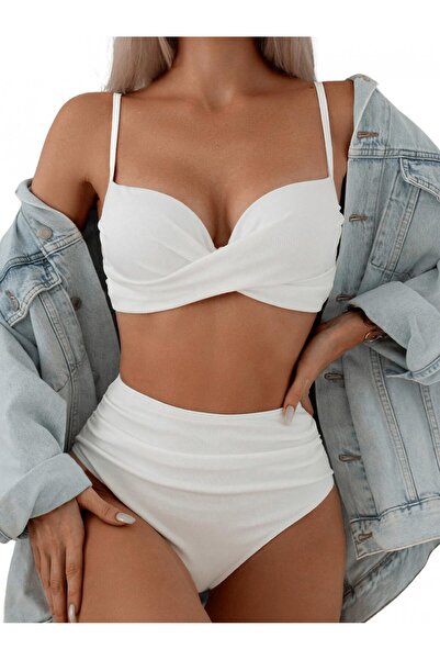 OEM Women's 2-piece white swimsuit size S