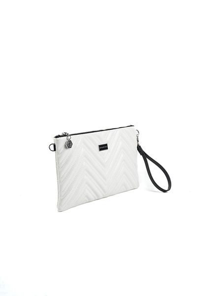 Silver Polo Silver & Polo White Sp1250 Women's Portfolio & Clutch