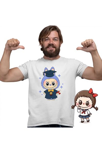 OEM Men's T-Shirt Labubu Graduation