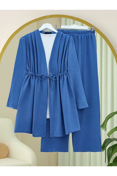 Modamorfo Tunnel Lace-Up Ayrobin Kimono Suit -Indigo
