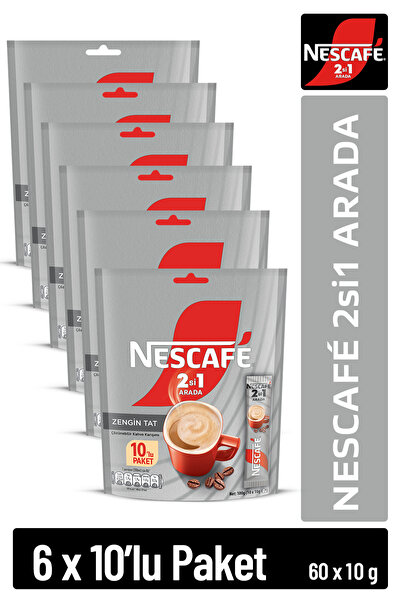 Nescafe Nescafé 2si1 Arada 10'lu Çoklu Paket 10x6