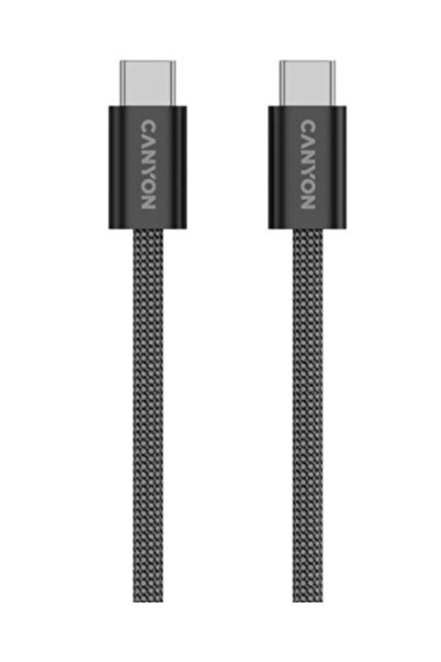 CANYON Cablu de date OnWire 60MG, USB-C - USB-C, 1 m (Negru)