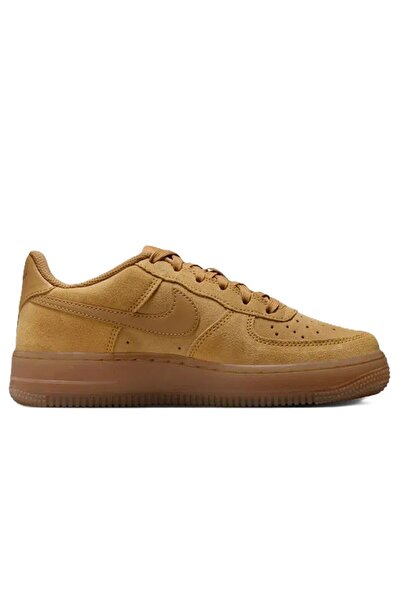 Nike Air Force 1 LV8 AF1 Leather Unisex Sneaker Hakiki Deri Günlük Spor Ayakkabı Hardal