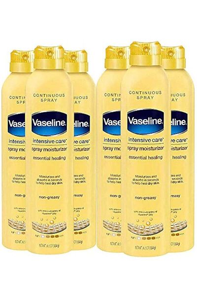 Vaseline Intensive Care Body Moisturizer Essential Healing Spray 190ml (Pack of 6)