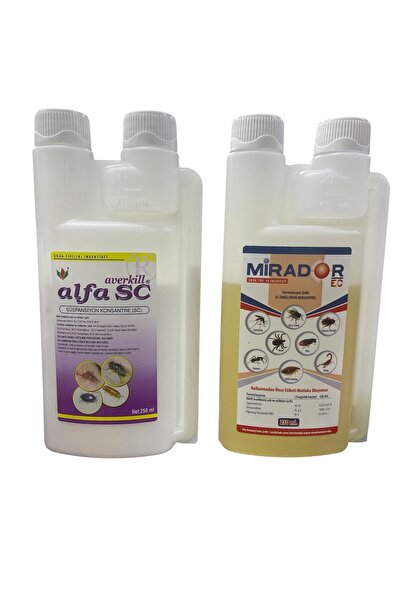 Farmatek HAMAMBÖCEĞİ GÜMÜŞBÖCEĞİ TAHTAKURUSU AKREP KENE PİRE ÖZEL BÖCEK İLACI AVERKİLL & MİRADOR 250 ML