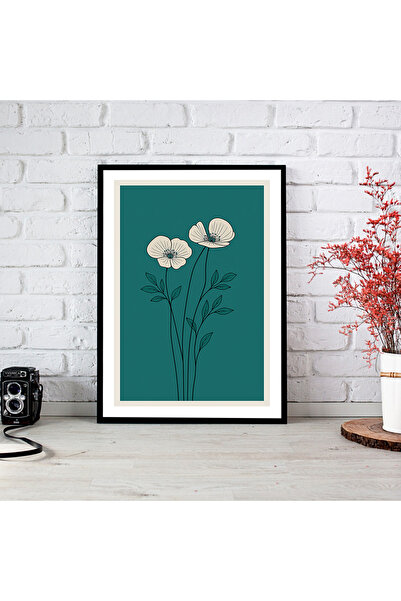 woodsia Εικόνα αφίσας από ξύλο MDF με εμφάνιση μονοκόμματου πλαισίου FWMD TEK0125