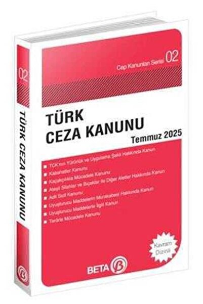 Beta Yayınevi Türk Ceza Kanunu Temmuz 2025