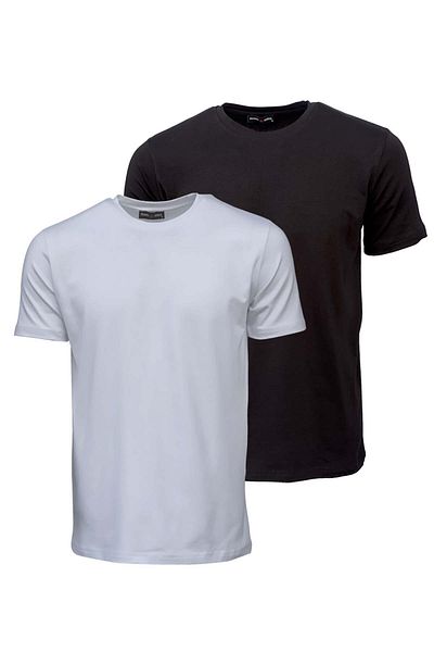 FRANCO RENZO Men's Black T- Shirt Regular Fit Relaxed Cut Crew Neck T-Shirt