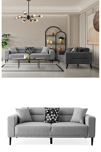 inegölmobilyası Lizbon Koltuk Takımı 3+3 Sırt Atlama Mekanizmalı