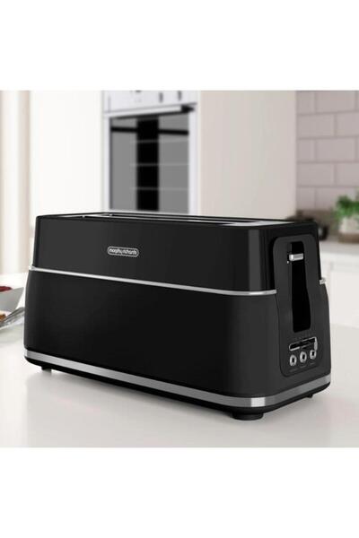morphy richards Toaster Morphy Richards MUC-TSL2TB, 1800W, 4 slices, 7 browning levels (Black)