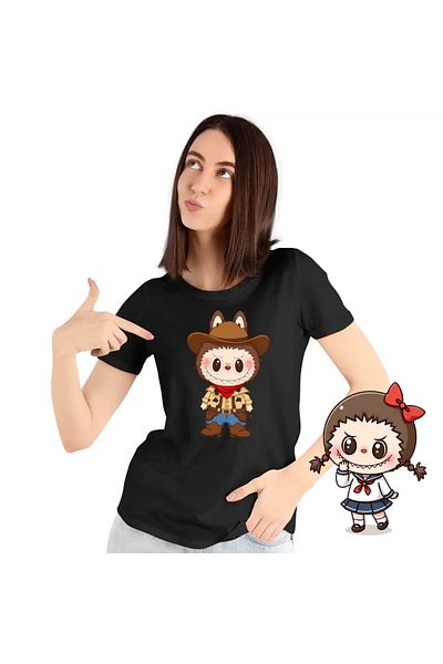 OEM Women's T-shirt Labubu Cowboy