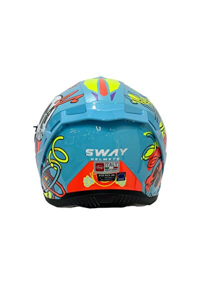 Sway Xbyc 867 Gamer Full Face Güneş Gözlüklü Kapalı Motosiklet Kaskı L Beden